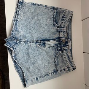 Lightly used blue jeans